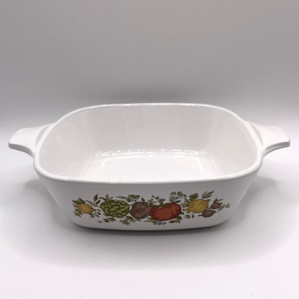 1970s VTG Corning Ware Spice‎ of Life P 41 B Square Casserole Petite Pan 1 3/4 C